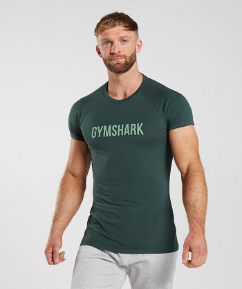 T Shirts Gymshark Apollo Hombre Obsidian | CO 3371TCE